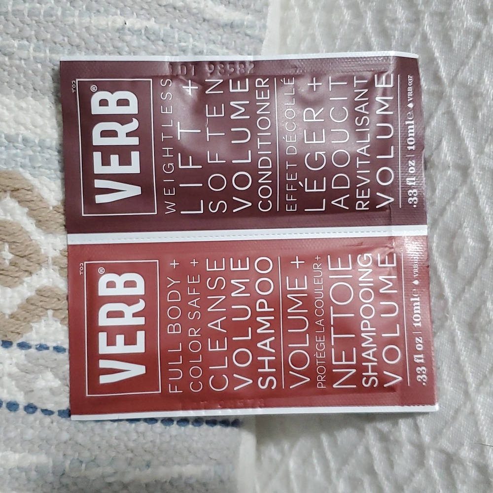 💚 FREE with PURCHASE- VERB Cleanse Volume Shampoo + Conditioner 10ml x 2